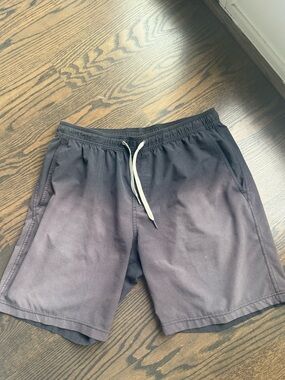Men’s Fair Harbor Ombré blu/grey shorts L